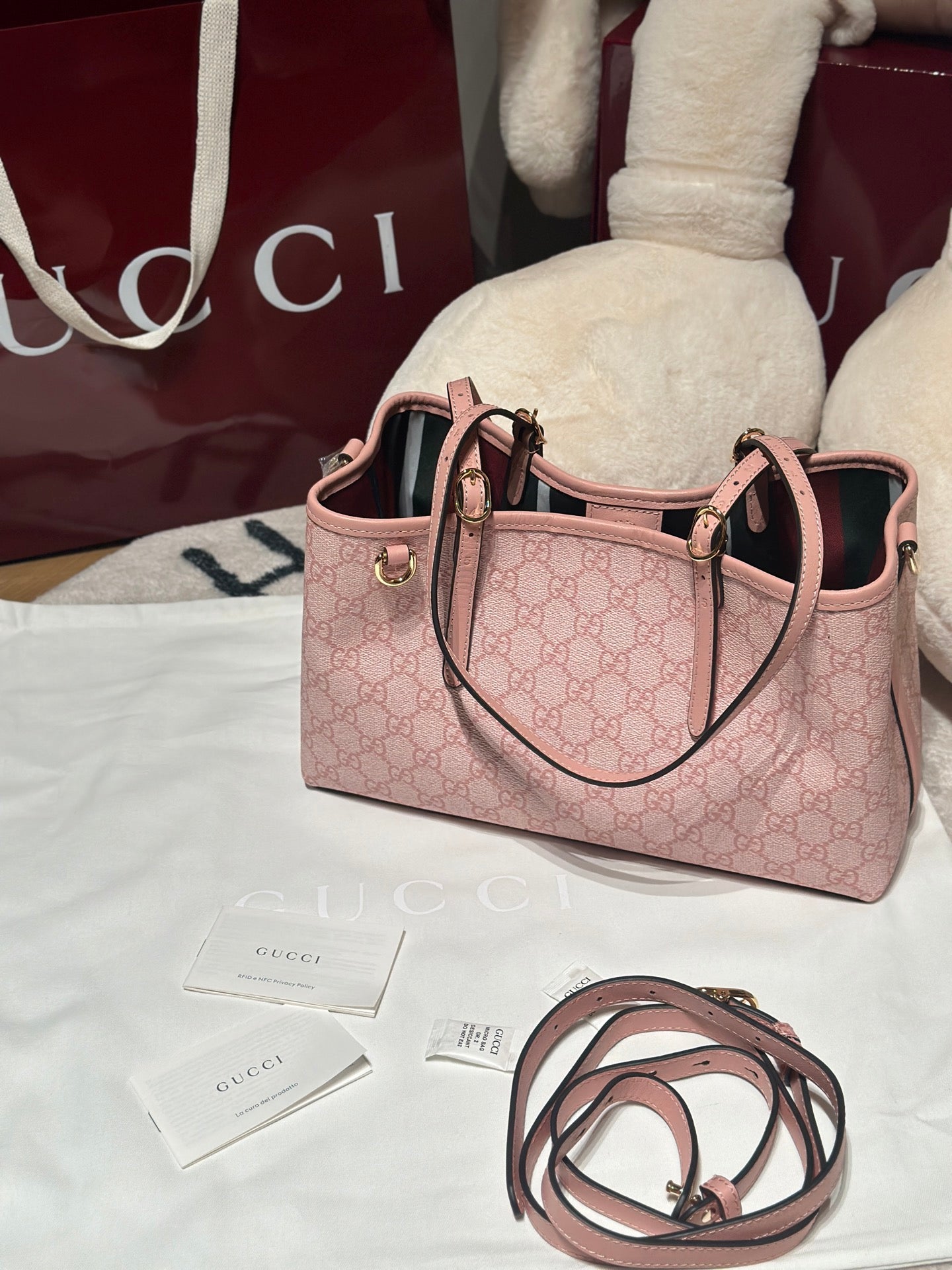 Medium Tote Bag Light Pink